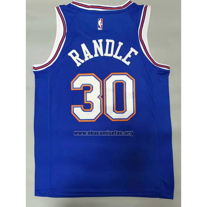 Camiseta New York Knicks Julius Randle NO 30 Statement 2020-21 Azul